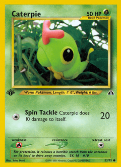 Caterpie 1st Edition - Neo Discovery