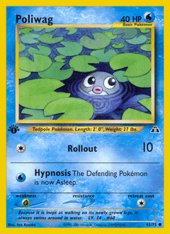 Poliwag 1st Edition - Neo Discovery