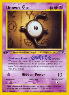 Unown [E] 1st Edition - Neo Discovery