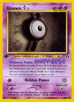 Unown [I] 1st Edition - Neo Discovery