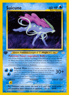 Suicune 1st Edition - Neo Revelation