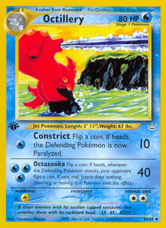Octillery 1st Edition - Neo Revelation
