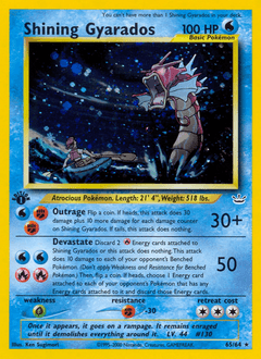 Shining Gyarados 1st Edition - Neo Revelation