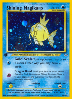Shining Magikarp 1st Edition - Neo Revelation