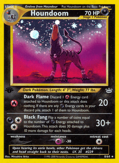 Houndoom 1st Edition Holo - Neo Revelation
