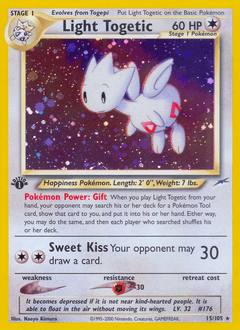 Light Togetic 1st Edition Holo - Neo Destiny