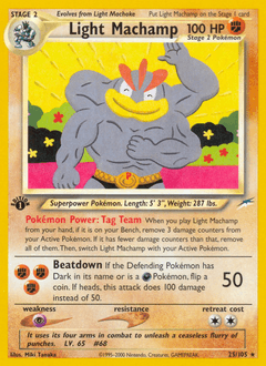Light Machamp 1st Edition - Neo Destiny