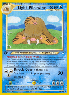 Light Piloswine 1st Edition - Neo Destiny