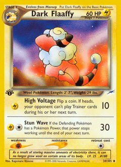 Dark Flaaffy 1st Edition - Neo Destiny