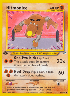 Hitmonlee 1st Edition - Neo Destiny