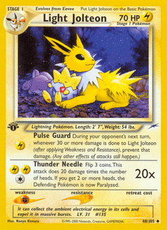 Light Jolteon 1st Edition - Neo Destiny
