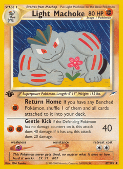 Light Machoke 1st Edition - Neo Destiny