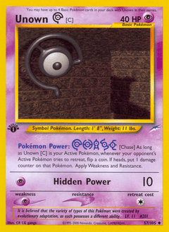 Unown [C] 1st Edition - Neo Destiny