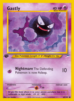 Gastly 1st Edition - Neo Destiny