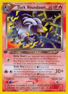 Dark Houndoom 1st Edition Holo - Neo Destiny