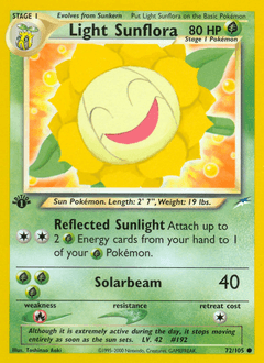 Light Sunflora 1st Edition - Neo Destiny