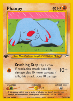 Phanpy 1st Edition - Neo Destiny