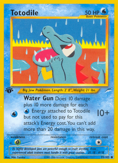 Totodile 1st Edition - Neo Destiny