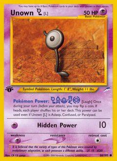 Unown [L] 1st Edition - Neo Destiny