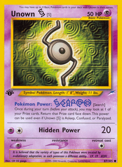 Unown [S] 1st Edition - Neo Destiny