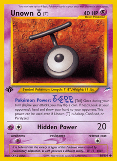 Unown [T] 1st Edition - Neo Destiny