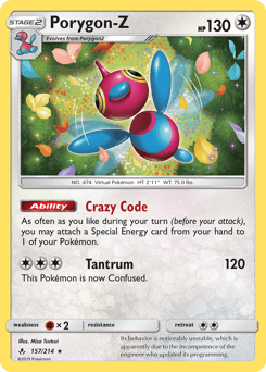 Porygon-Z Holo - Unbroken Bonds