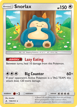Snorlax Holo - Unbroken Bonds