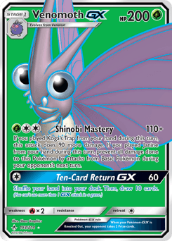 Venomoth-GX Normal - Unbroken Bonds