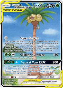 Rowlet & Alolan Exeggutor-GX Normal - Unified Minds