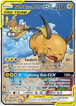 Raichu & Alolan Raichu-GX Normal - Unified Minds