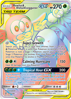 Rowlet & Alolan Exeggutor-GX Normal - Unified Minds