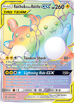 Raichu & Alolan Raichu-GX Normal - Unified Minds
