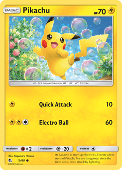 Pikachu Normal - Hidden Fates