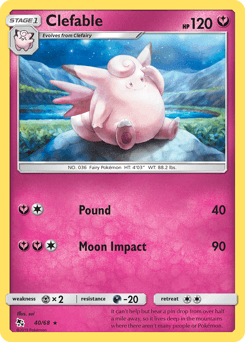 Clefable Normal - Hidden Fates