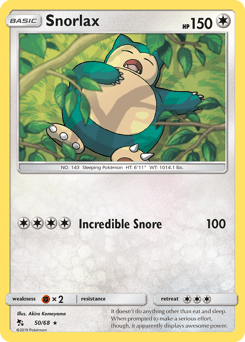 Snorlax Normal - Hidden Fates