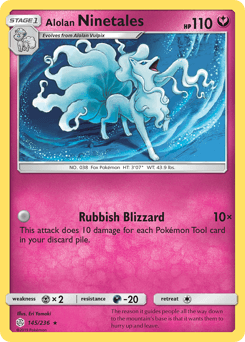 Alolan Ninetales Holo - Cosmic Eclipse