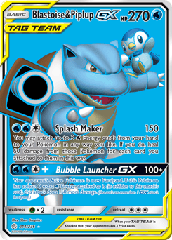 Blastoise & Piplup-GX Normal - Cosmic Eclipse