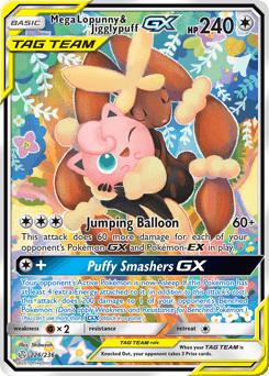 Mega Lopunny & Jigglypuff-GX Normal - Cosmic Eclipse