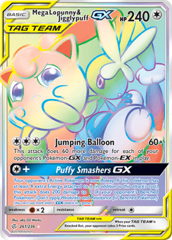 Mega Lopunny & Jigglypuff-GX Normal - Cosmic Eclipse