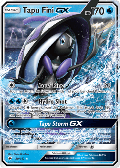 Tapu Fini-GX Normal - Burning Shadows