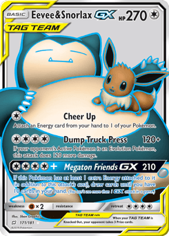 Eevee & Snorlax-GX Normal - Team Up