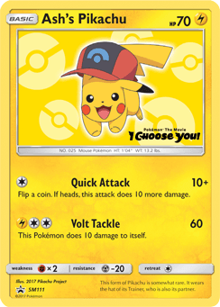 Ash's Pikachu Normal - SM Black Star Promos