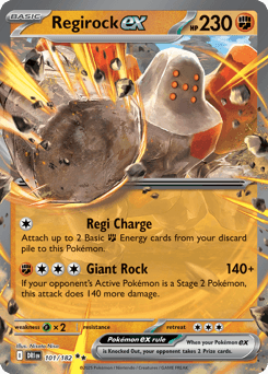 Regirock ex Normal - Destined Rivals