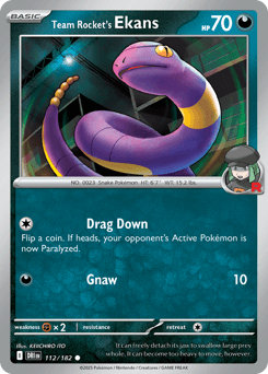 Team Rocket's Ekans Normal - Destined Rivals