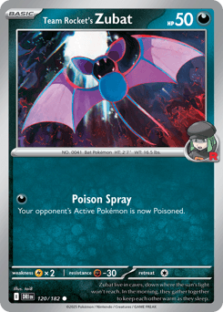 Team Rocket's Zubat Normal - Destined Rivals