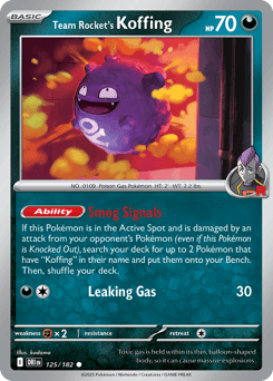Team Rocket's Koffing Normal - Destined Rivals