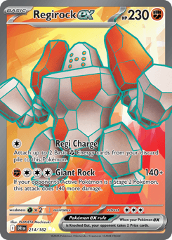 Regirock ex Normal - Destined Rivals