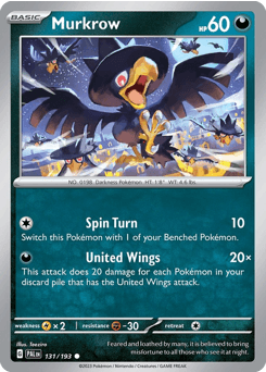 Murkrow Normal - Paldea Evolved