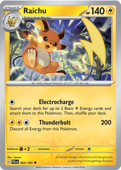 Raichu Normal - Paldea Evolved