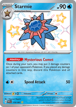 Starmie Normal - Paldean Fates